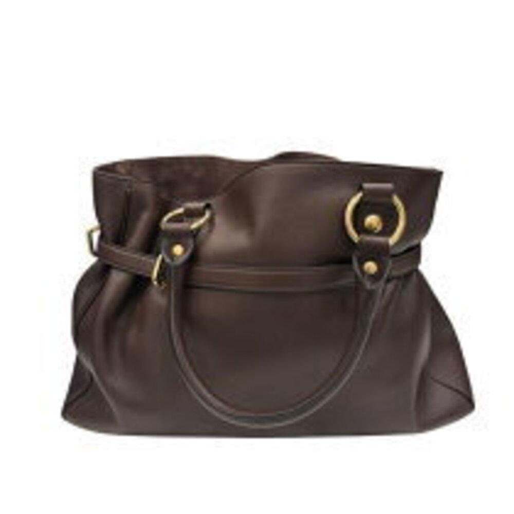 Celine Brown Leather Anita Tote Bag